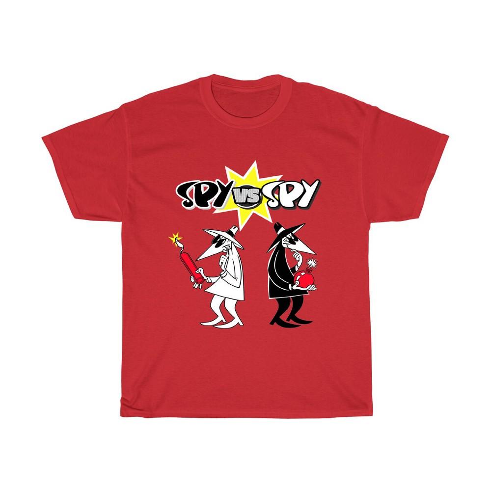 Spy Vs Spy Funny Cartoon Men#039;s Red Size S to 3XL Unisex T-Shirt