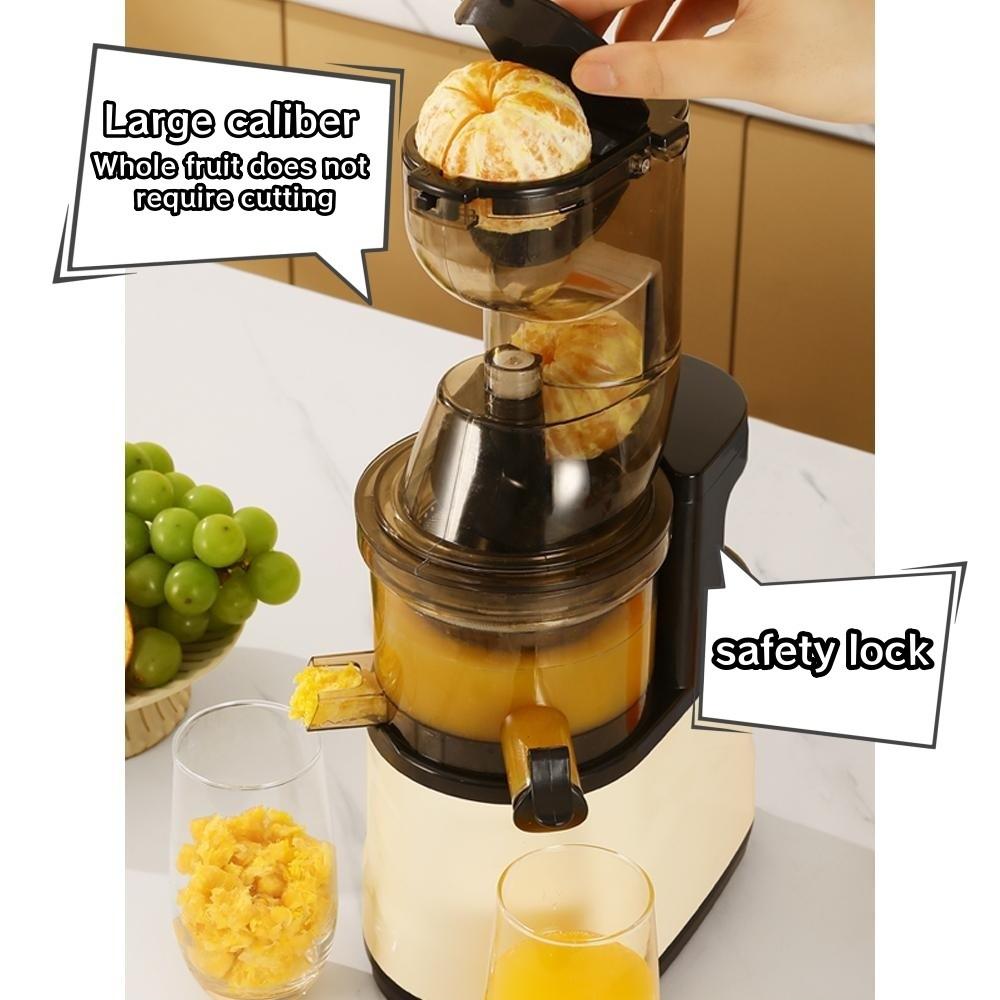 300W High Power Household Electric Fruit Juicer Large Caliber Fruit Extractor Blender Slow Chewing Cold Press Juicer