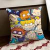 Anime cartoon RRugrats Cushion Cover Reversible Soft Durable Pillow Cover Home  Car MultiScene Use for Daily Comfort