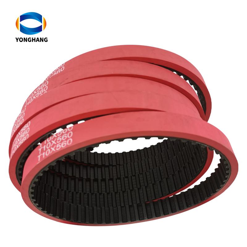 T10-630mm Coated Rubber timing belt for vertical packing machine