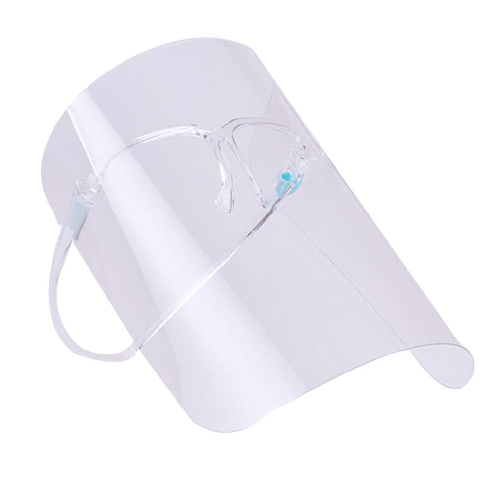 Защитный рабочий экран с прозрачным козырьком во весь экран и очками