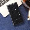 Wallet Bling Glitter Magnetic Flip Suction Leather Case For iPhone Samsung Xiaomi Redmi
