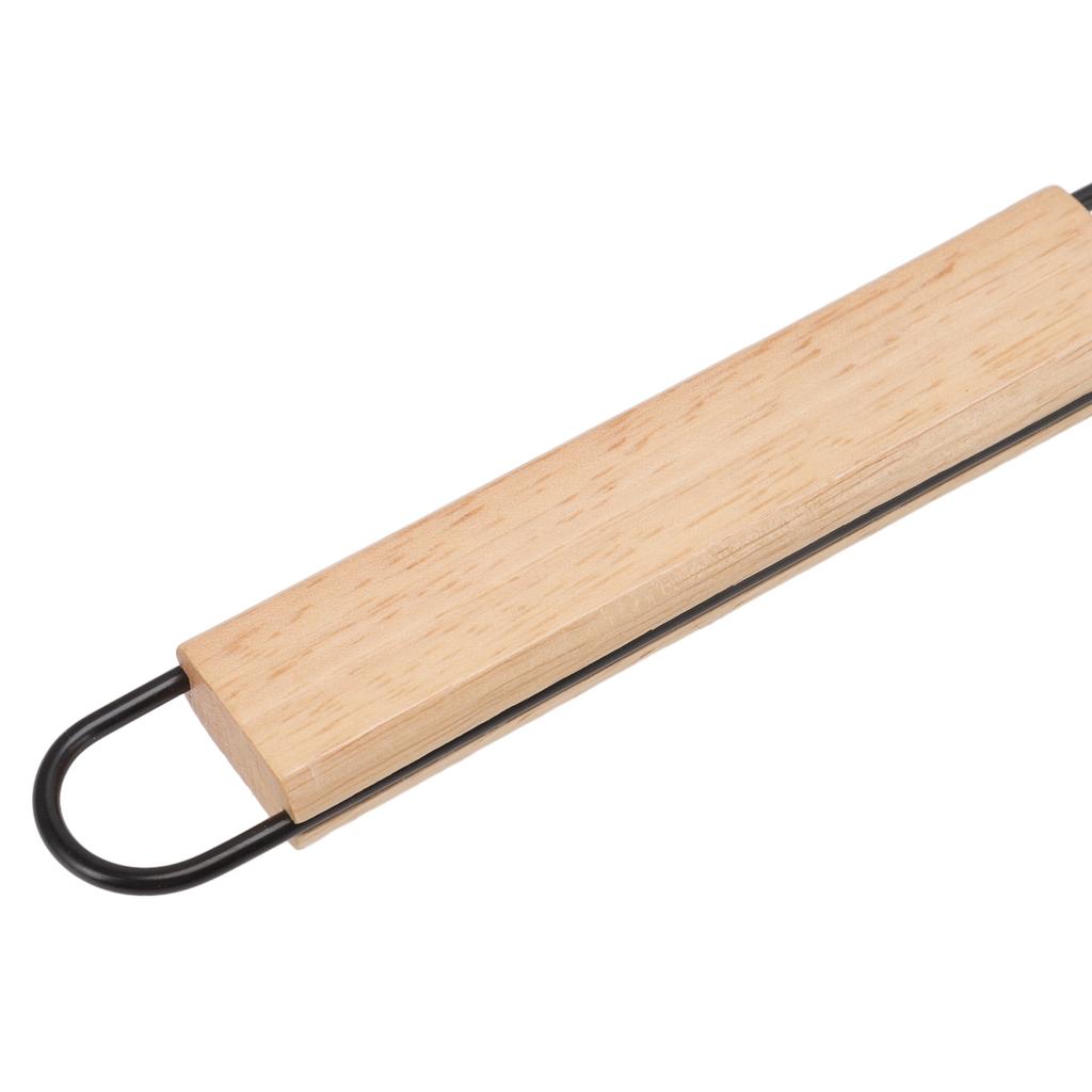 Корзины для гриля-шашлыка с запирающейся решеткой для шашлыка из железа с деревянной ручкой для жарки овощей, хот-догов, мяса