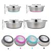 Silicone Bottom Cat Dog Bowls Stainless Steel Pet Feeders Practical Dog Basin  Water