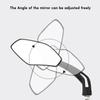 Universal Bike Mirror Adjustable Handlebar Rearview Mirror Wide Angles Safety Mirror for Electric Bike Riding Cycling