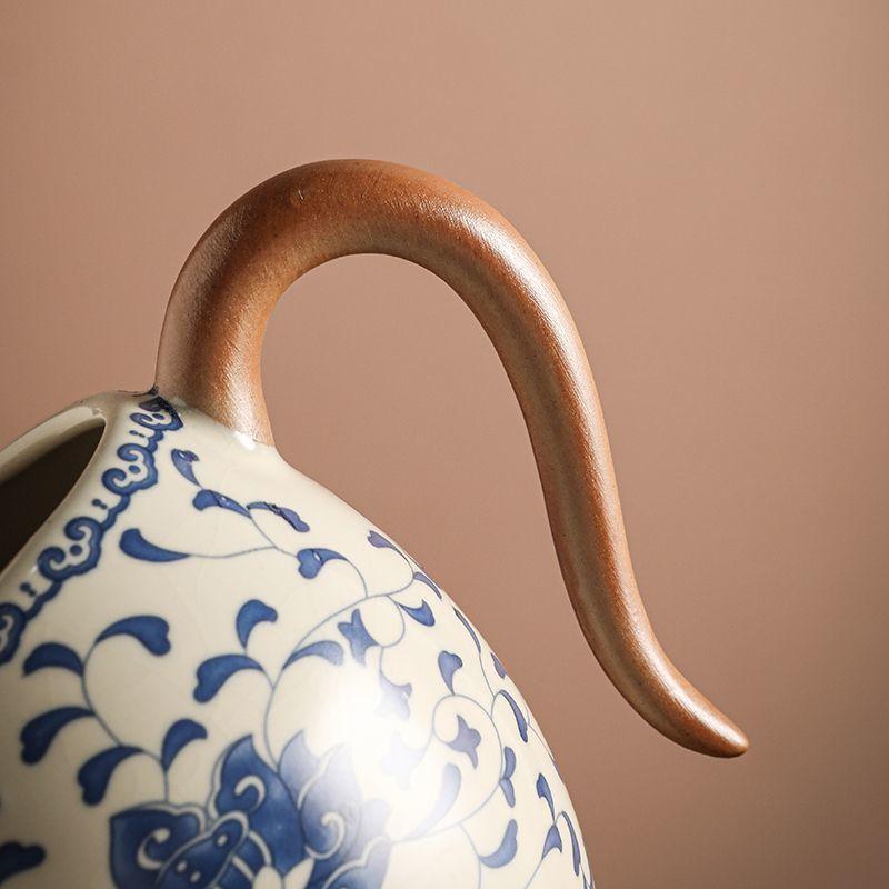 280 мл Ru Kiln Blue And White Entangled Lotus Beauty Fair Cup Kung Fu Tea Set Ceramic Cha Hai Household Single Tea Dispenser