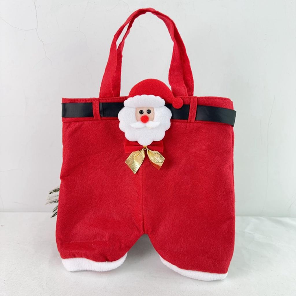 Украшение бантом Рождественские штаны Штаны Клауса Подарочный пакет Мешок для конфет Подарочный пакет Детский праздничный пакет для закусок Подарочный пакет