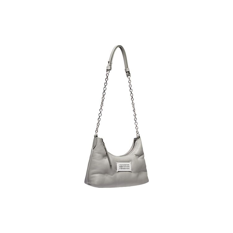 Maison Margiela Quilted Zipper Closure Napa Leather Mini Shoulder Crossbody Bag Women bags Beige SB1WG0021P4300T8050