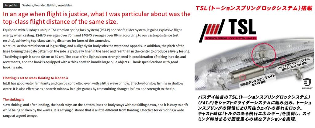 Bassday LOGS 140S Sinking Lure MG-438 (5055)