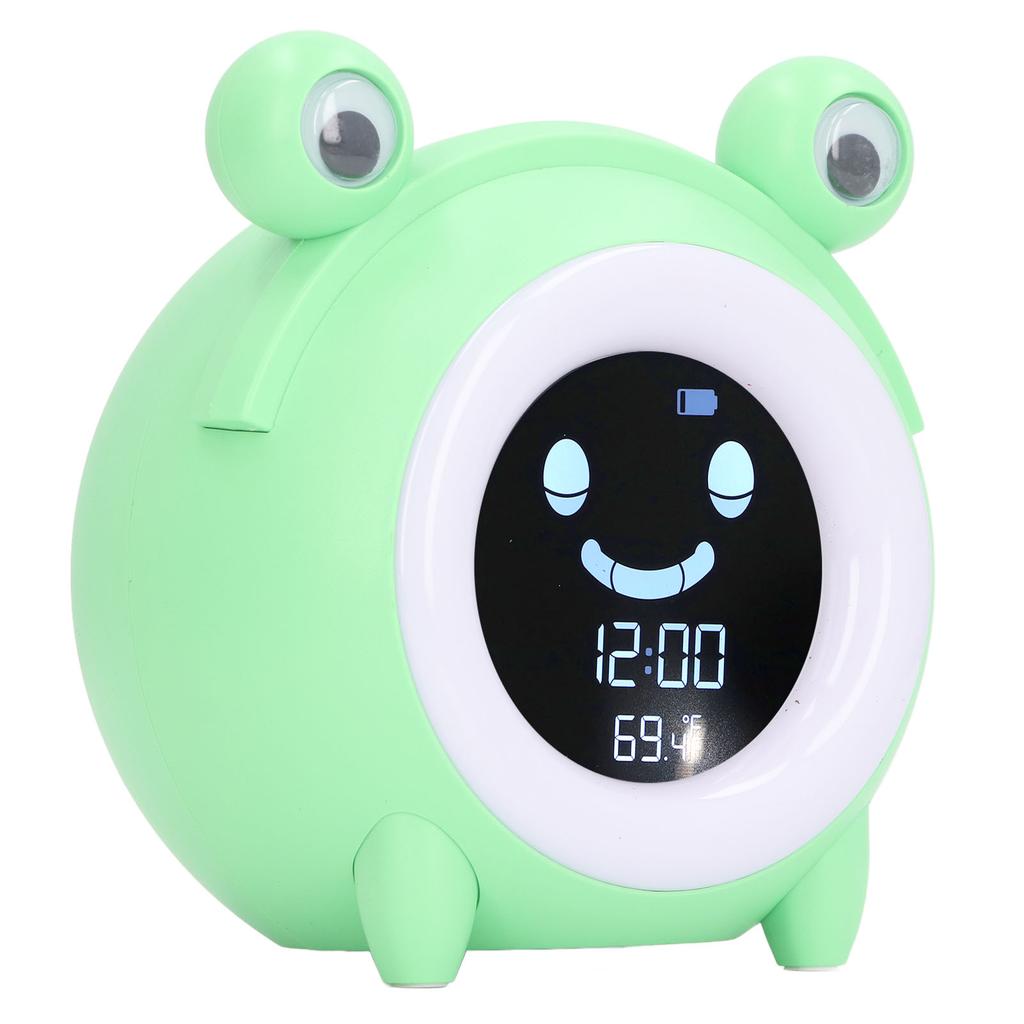 Детский будильник в форме мультяшного животного, нежный музыкальный ночник, цифровые часы для обучения времени