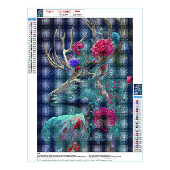 Полный дрель Алмазный художественный набор милый животный узор Улучшение координации восприятия Вышивка Алмазная мозаика Художественный домашний декор подарок