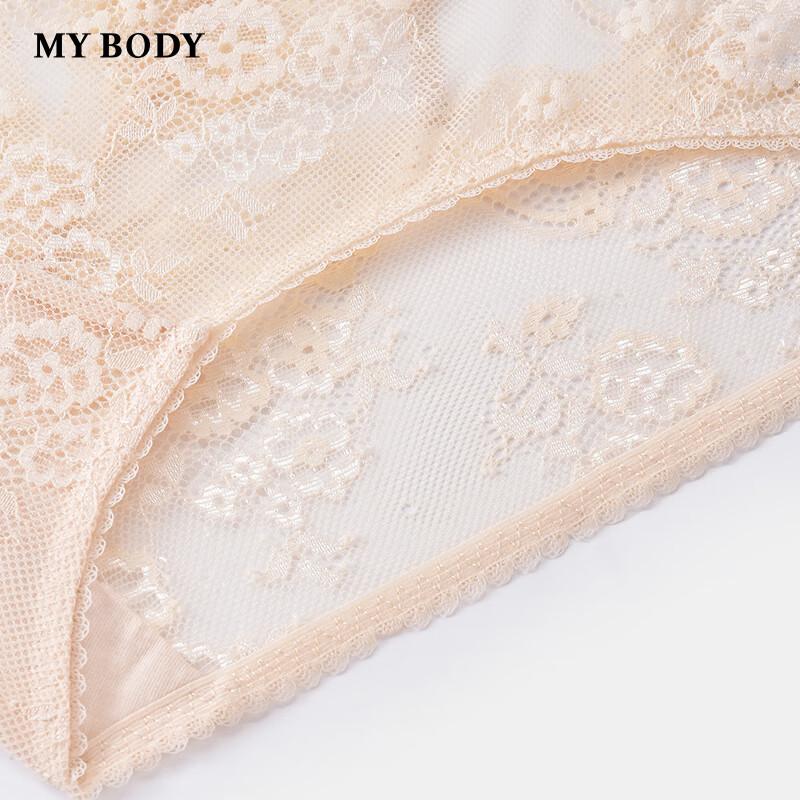 Mybody Женские китайские кружевные трусы с заниженной талией