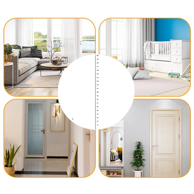Height Wall Sticker Minimalist pure black height sticker Wall Height Chart Ruler Decal Sticker Decal Sticker for Kindergartens