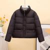 New Fashion Short Small Padded Jacket Thickened Stand-up Collar Loose Small Fashion Simple Bread Jacket