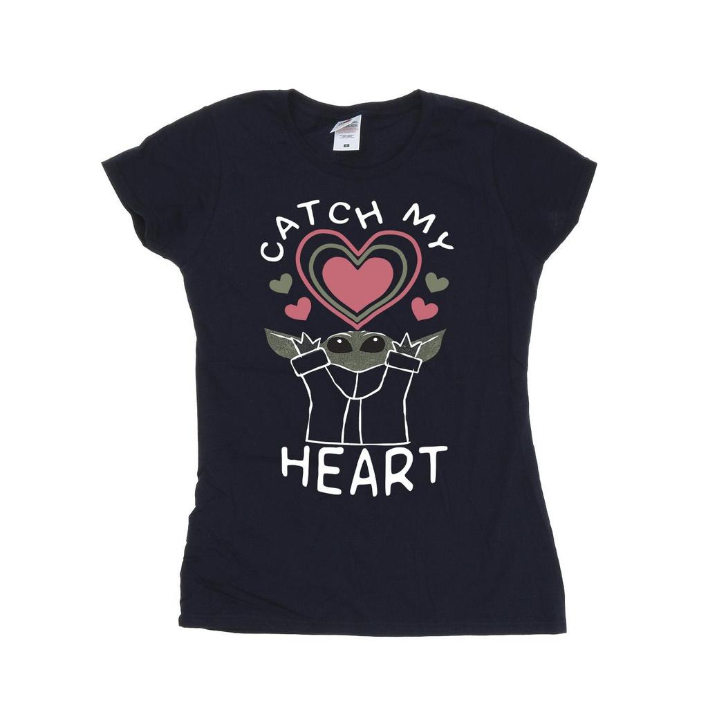 Star Wars Mandalorian Womens/Ladies Catch My Heart Cotton T-Shirt