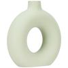 Beautiful Ceramic Donut Vase for Home Decor (Pack of 1, Light Green)