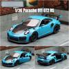 Модель игрушечной машины 1/36 Porsche 911 GT2 RS Super Racing литой сплав миниатюрный автомобиль коллекция подарок для детей мальчик ребенок