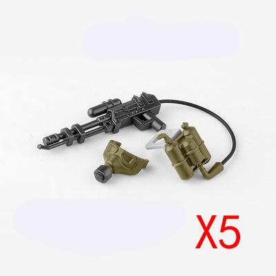 Конструктор MOC Персонажи Аксессуары для Солдата Военный Камуфляж Шлемы Противогазы Огнеметы Кирпичная Игрушка Подарки R067 Сделай Сам