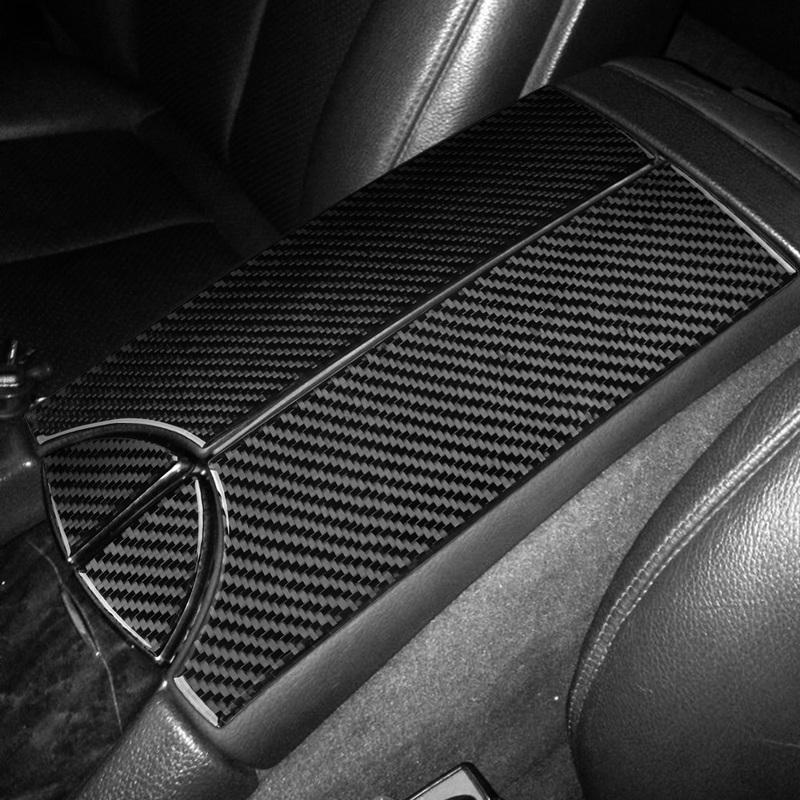 For Benz B Class W245 2005-2011 Real Carbon Fiber CD Control Panel Trim Cover Car Interior Accessories Decorative Sticker