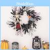 Charming American Country Style Halloween Skeleton Pumpkin Door Wreath Decoration