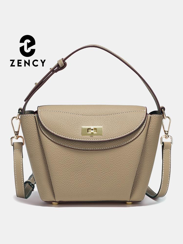 Сумка-тоут Zency Luxury из натуральной кожи для женщин, повседневная, элегантная, для поездок на работу