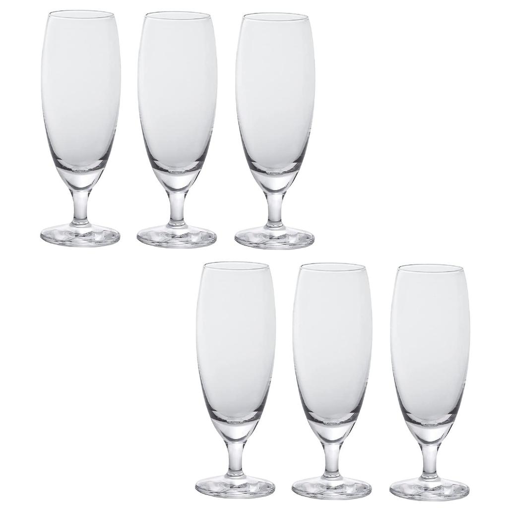 Adelia Glass Clear Cleef Stem 125ml Set of 6 Made In Japan L-4169