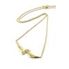 [N5396] - Gold-Plated Necklace 'Sissi' White Gold