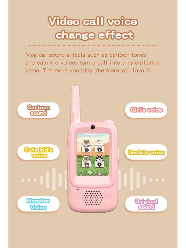 New Children's Cartoon Walkie-Talkie with HD Call - Perfect Birthday Gift