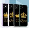 N94 Queen King Crown с ремешком Силиконовые чехлы для телефонов с прямым краем для Xiaomi Poco X5 F6 Redmi Note 13 Pro 12C Realme C55 Противоударный чехол Huawei
