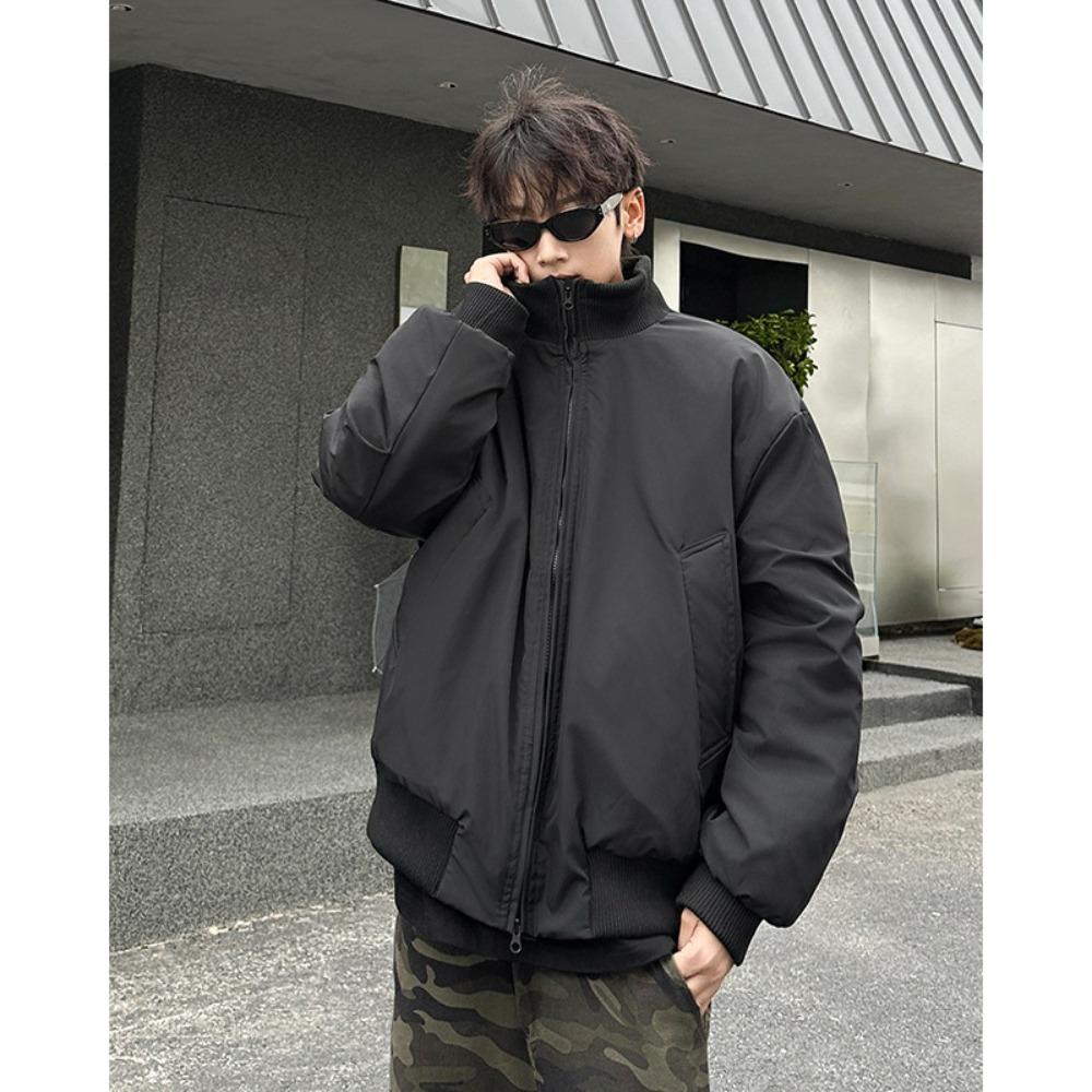 Пилотная хлопковая одежда хулиганский красивый повседневный воротник-стойка универсальная свободная куртка теплая американская хлопковая стеганая одежда