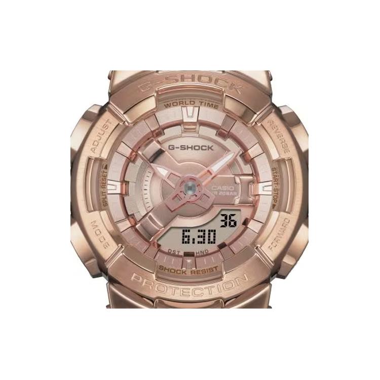 Casio Женские Полностью Металлические Серия Золотые Часы GM-S110PG-4AJF GM-S110PG-4AJF