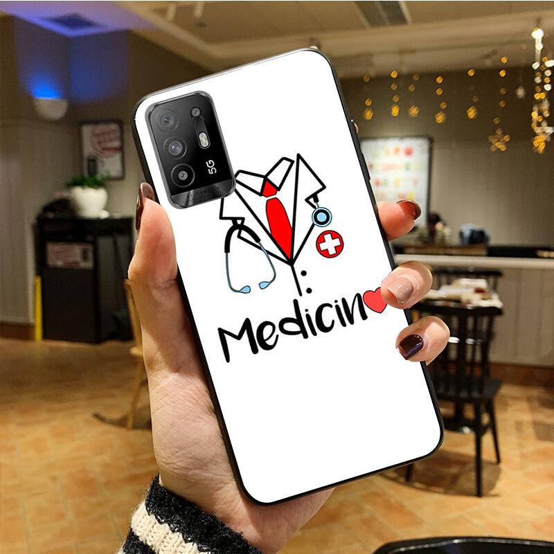 Чехол для телефона «Медсестра», медицинский стетоскоп, для OPPO A54 A74 A94 A53S A9 A5 A15 A16 A91 A96 A76 Reno8 8Pro Reno2 Z