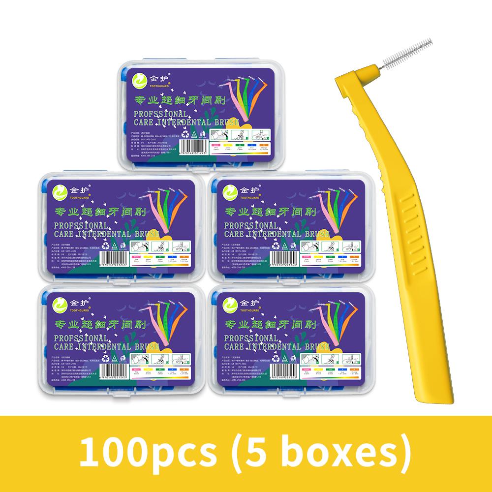 Угловая межзубная щетка для ортодонтических брекетов Микромягкая щетка для чистки зубных брекетов L-образные щетки с короткой ручкой