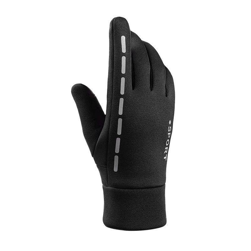 Перчатки для сенсорного экрана, мужские зимние плюшевые теплые перчатки, водонепроницаемые и ветрозащитные перчатки для альпинизма, велоспорта, мотоцикла, уличные перчатки для верховой езды