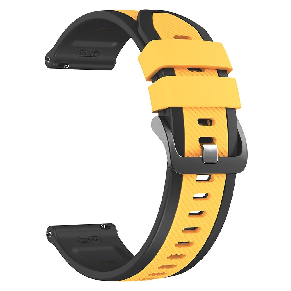 Silicone Strap For Realme Watch S 2 3 Pro 22mm Soft Smartwatch Bracelet Correa For Realme Watch S2 Two-Tone Wome Men Watch Bands