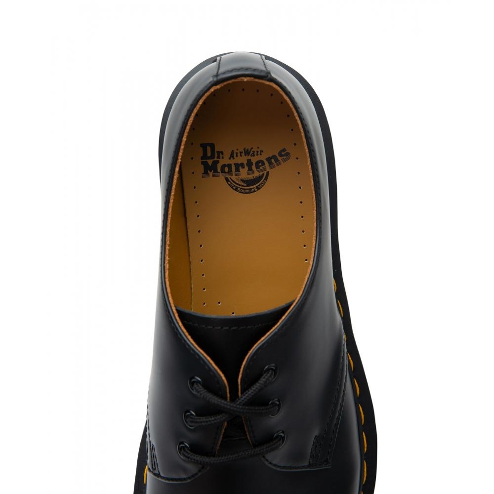 Dr.martens 1461 3 отверстия черный гладкий 11838002