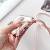 For iPhone 17 Case Compatible with MagSafe Electroplating TPU Phone Cover with Long Lanyard