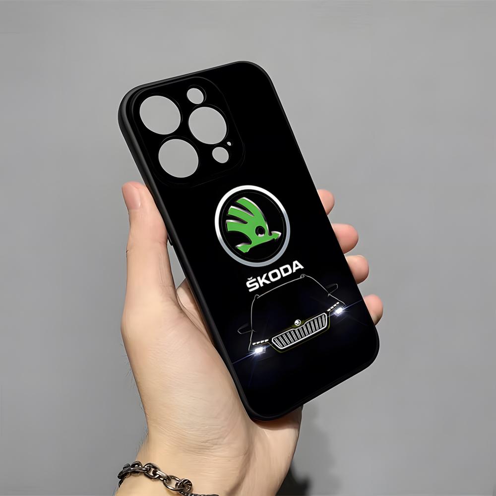 Дизайн Суперкара - Чехол для телефона Skoda для 16 Pro Max iPhone 15 14 Pro Max 13pro 11 X Xs Xr 8 7Plus Силиконовая крышка