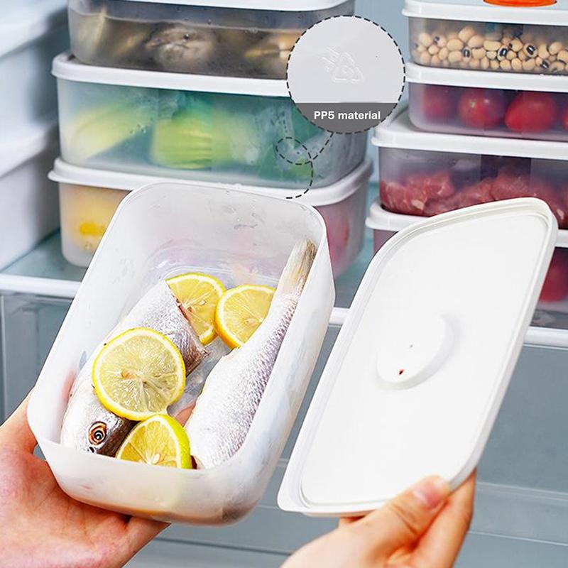 1 шт. 680 мл Портативные холодильные контейнеры для хранения продуктов для мяса и фруктов, незаменимые кухонные инструменты для сохранения свежести, фасованные
