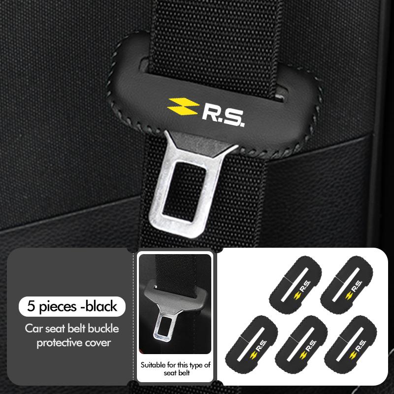 Universal Car Seat Belt Clip Anti-Scratch Buckle Protector Cover For Renault Clio Arkana Captur Twingo Talisman RS Logan Duster RR8