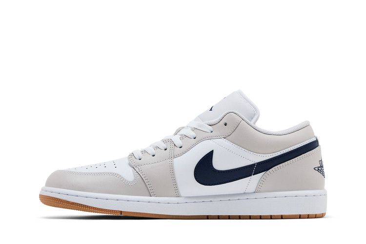 Jordan 1 Низкий Полуночный Темно-синий Нейтральный серый