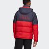 adidas Пуховик с цветными блоками и капюшоном Мужская верхняя одежда красный GF0108