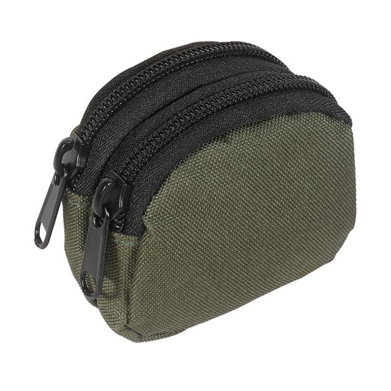 Nylon Tactically Waist Bags Double Pockets Mini Wallets Money Keys Purse Outdoor Small Utility Belt Pouch Wear Resistant