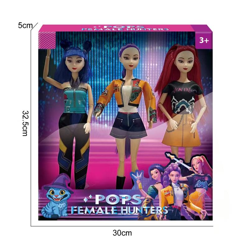 Demon Hunter Girls Doll Legend Demon Boys Band Toy Vinyl Figure 11.5 Inches Collector's Grade Gift 