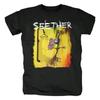 Футболка Heavy Metal Seether для женщин и мужчин, рок-футболка, удобный топ, 100% хлопок, мужская летняя футболка, маленькая, свежая, модная, трендовая футболка
