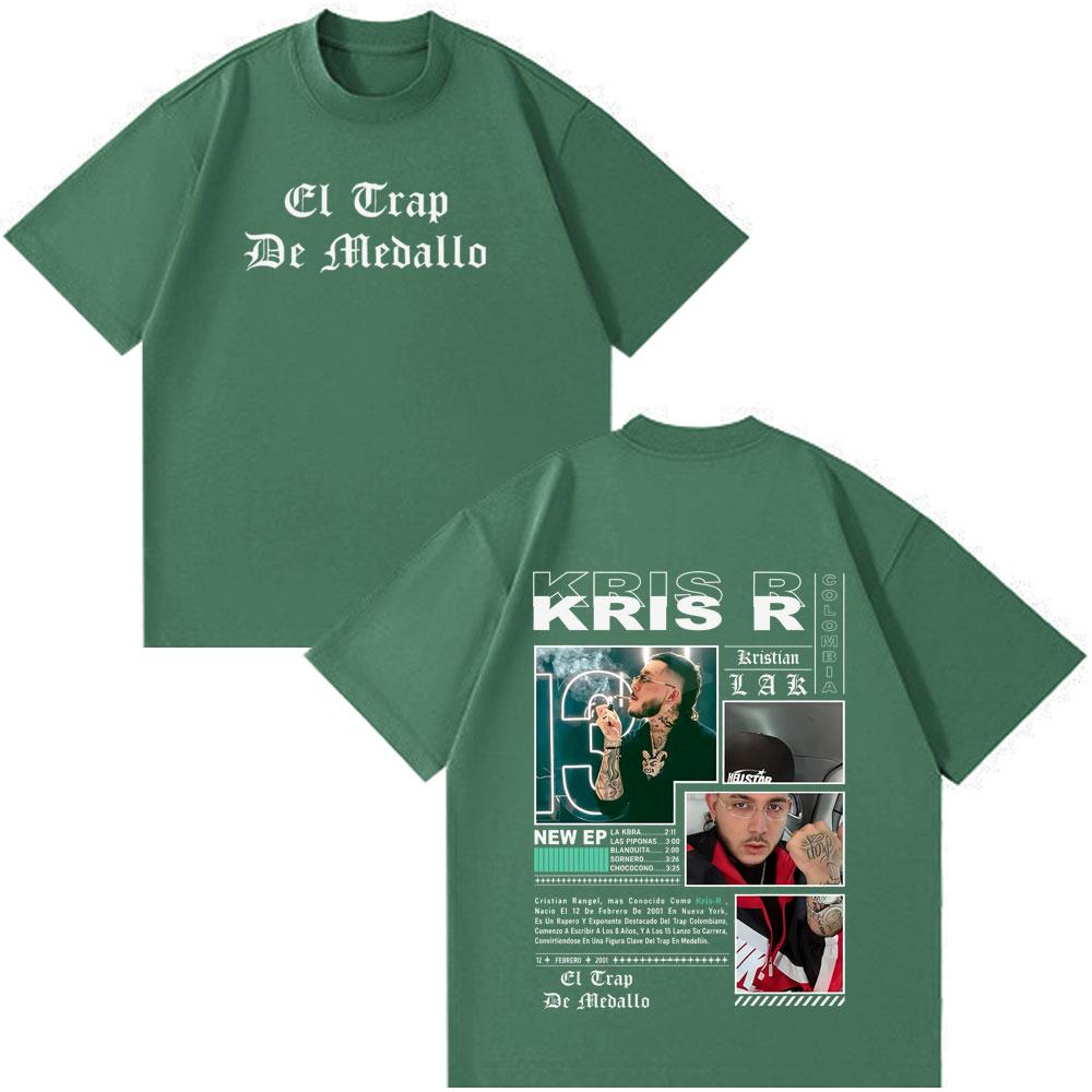 Rapper Kris R  Album Tour 2026 Print Vintage Tshirt Men Women Fashion Tshirts Summer Vintage Loose Casual Cotton Tshirts Tops