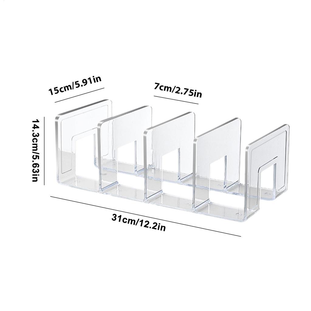 Handbag storage rack Acrylic Wardrobe Purse organizer storage holder transparent Display cabinet for Home Closet countertop