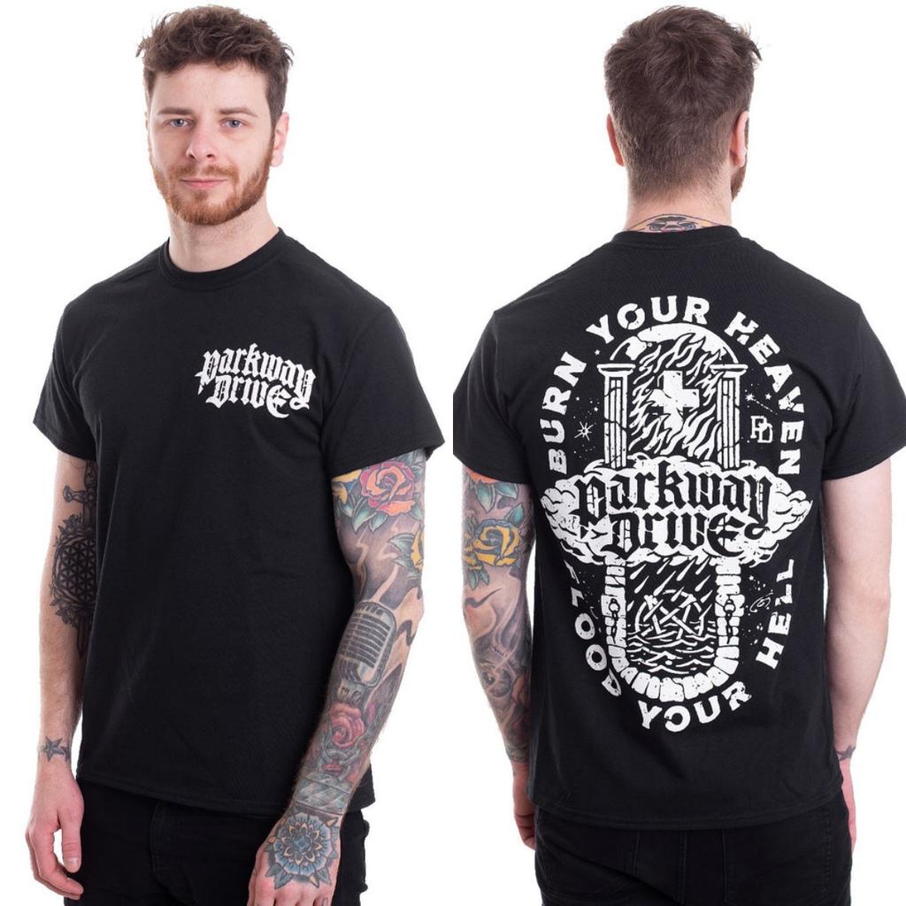 Y2k Parkway Drive Graphic T-shirt Unisex Summer Short Sleeve Fashion Brand Tee Luxury Casual Vintage Tees