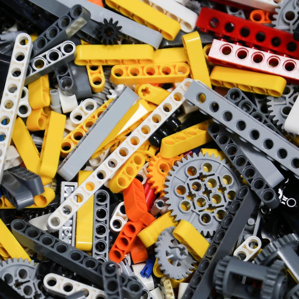 Habow's 2 Lb Bulk Technic Parts Are Compatible with Lego Technic Parts. Replacement Parts for Building Blocks. Technic Random Parts Pieces.