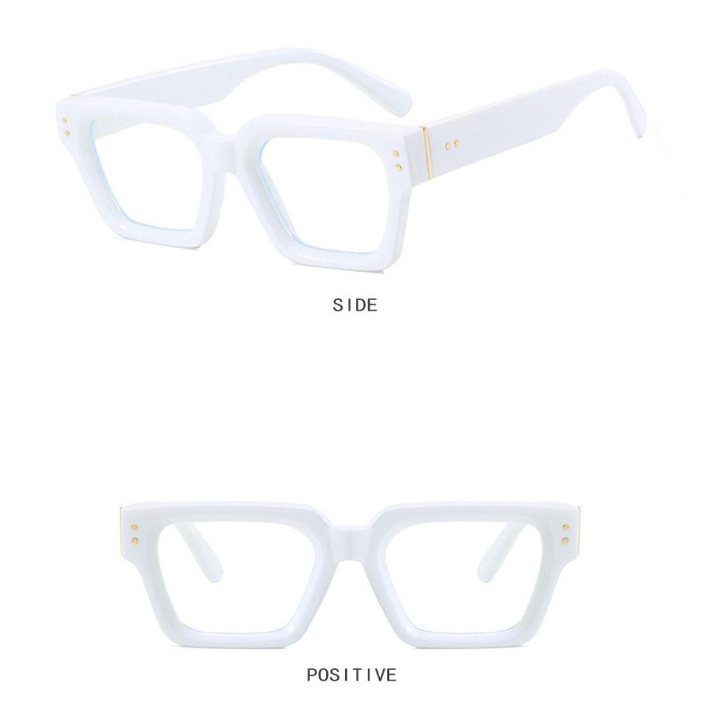 Irregular Square Frame Sunglasses Rice Nail UV400 Sun Glasses Multicolor Lenses Eyewear Men